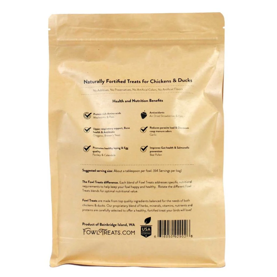 Fowl Treats Solstice Mealworm Blend, 32 oz - Weidukt