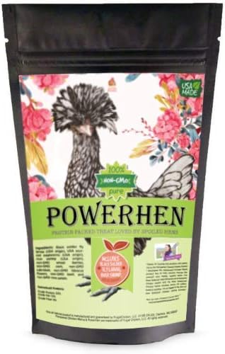 PowerHen (TM) High Protein Treat With Mealworms, Black Soldier Fly Larvae, & Herbs For Backyard Chickens - Weidukt