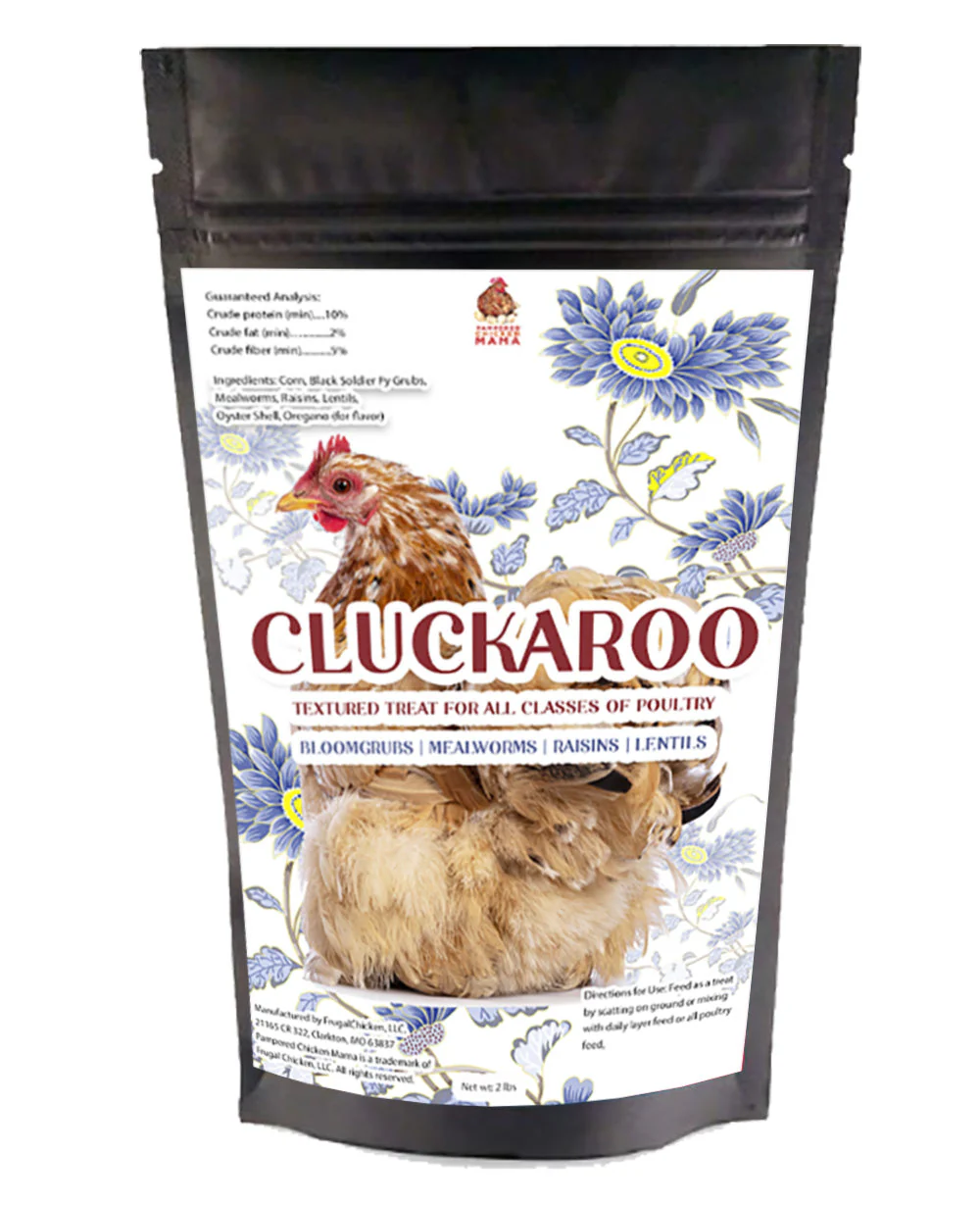 CLUCKAROO Textured Herbal & Dried Insect Treat For Pet Chickens - Weidukt