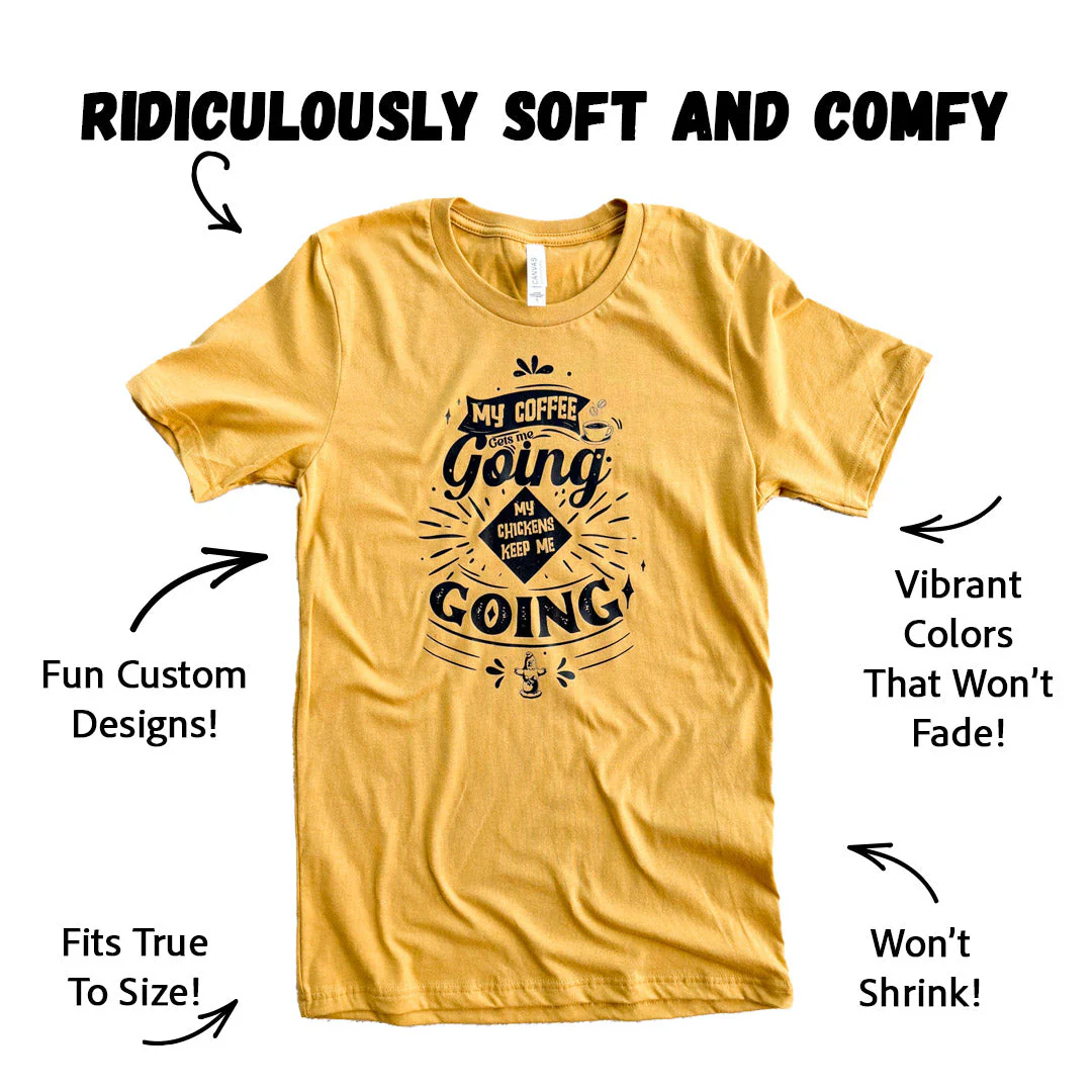 Chickens & Coffee T-Shirt - Weidukt