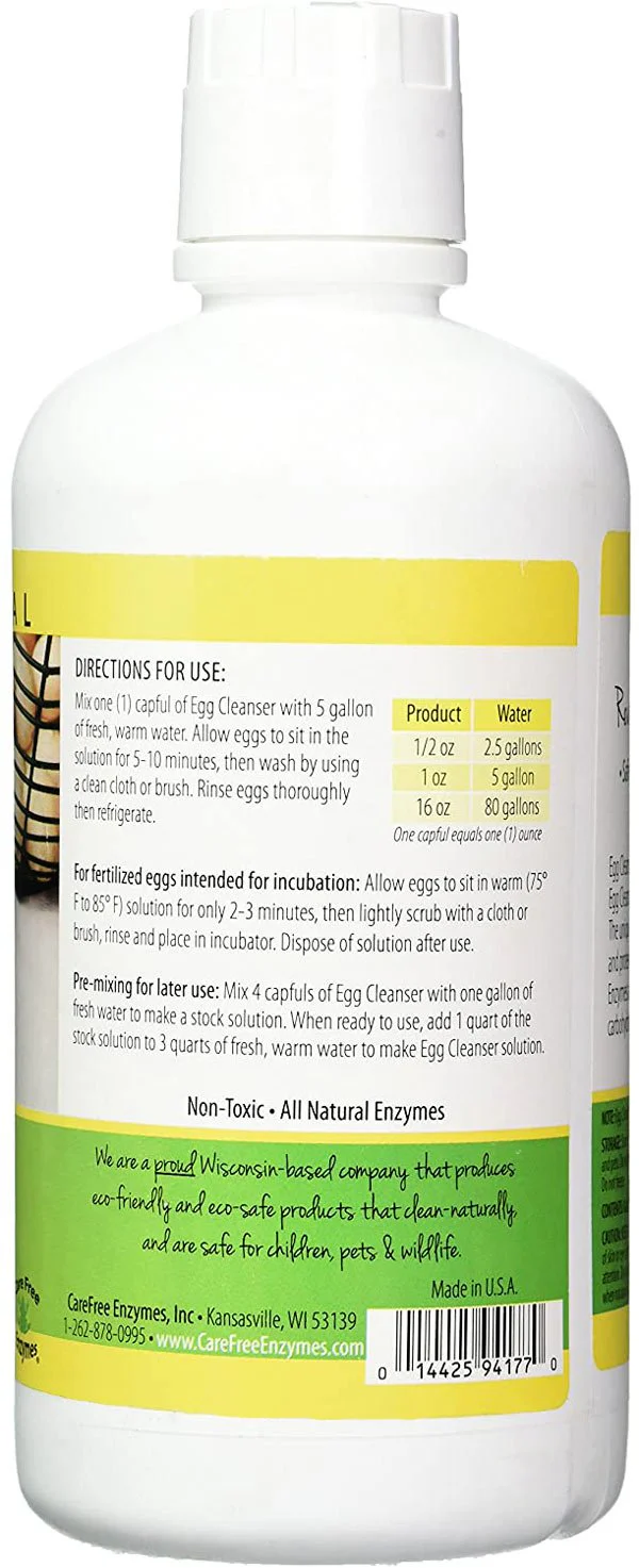 Egg Cleanser Concentrate, 33.9 fl. oz. - Weidukt