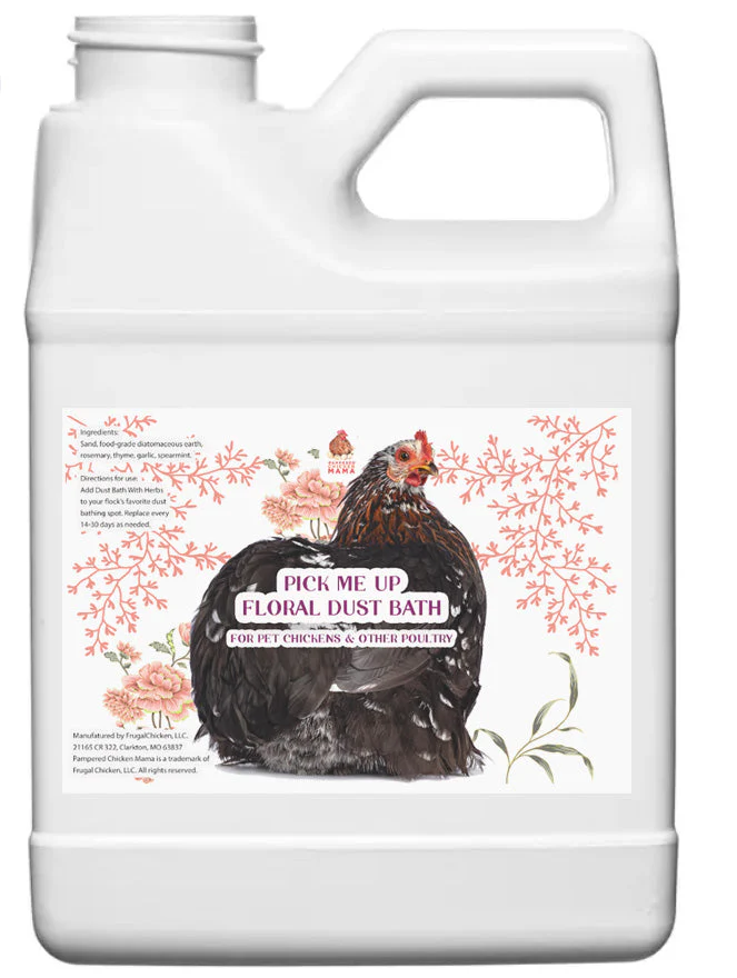 Pick Me Up Floral Dust Bath With Herbs - For Pet Chickens & Other Poultry - Weidukt
