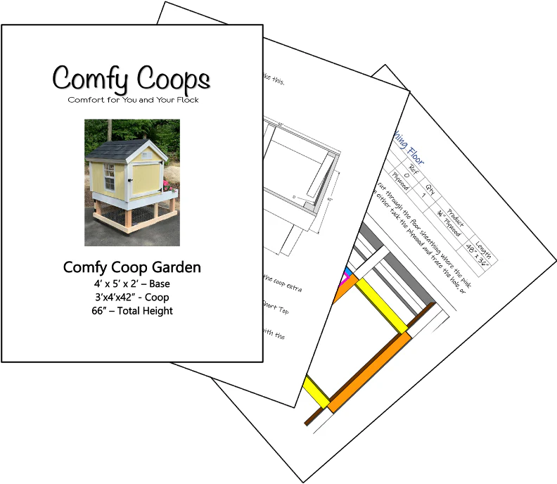 Easy Garden Chicken Coop Plans 4X5 (8-10 Chickens) - Weidukt