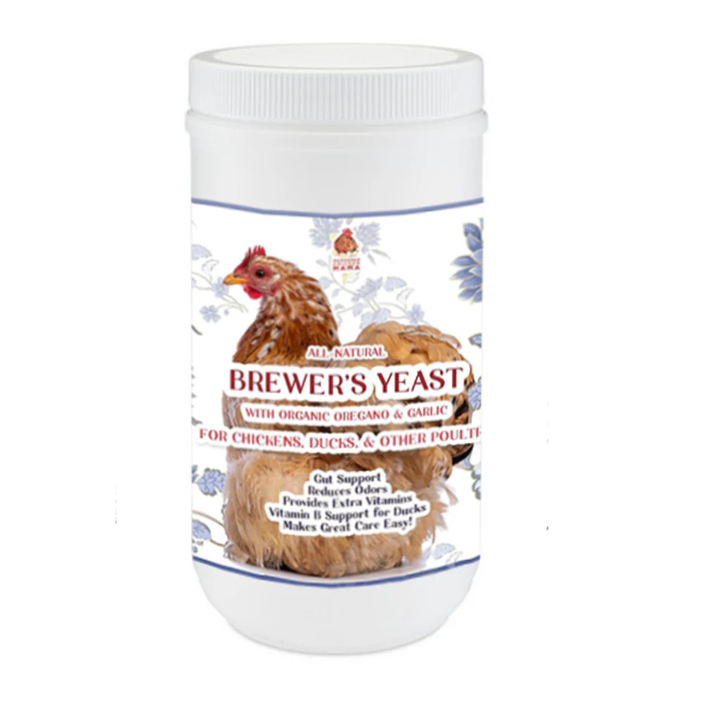 Brewer's Yeast with Garlic, Oregano, & Echinacea For Adult Chickens, Baby Chicks, Ducks & Ducklings - Weidukt