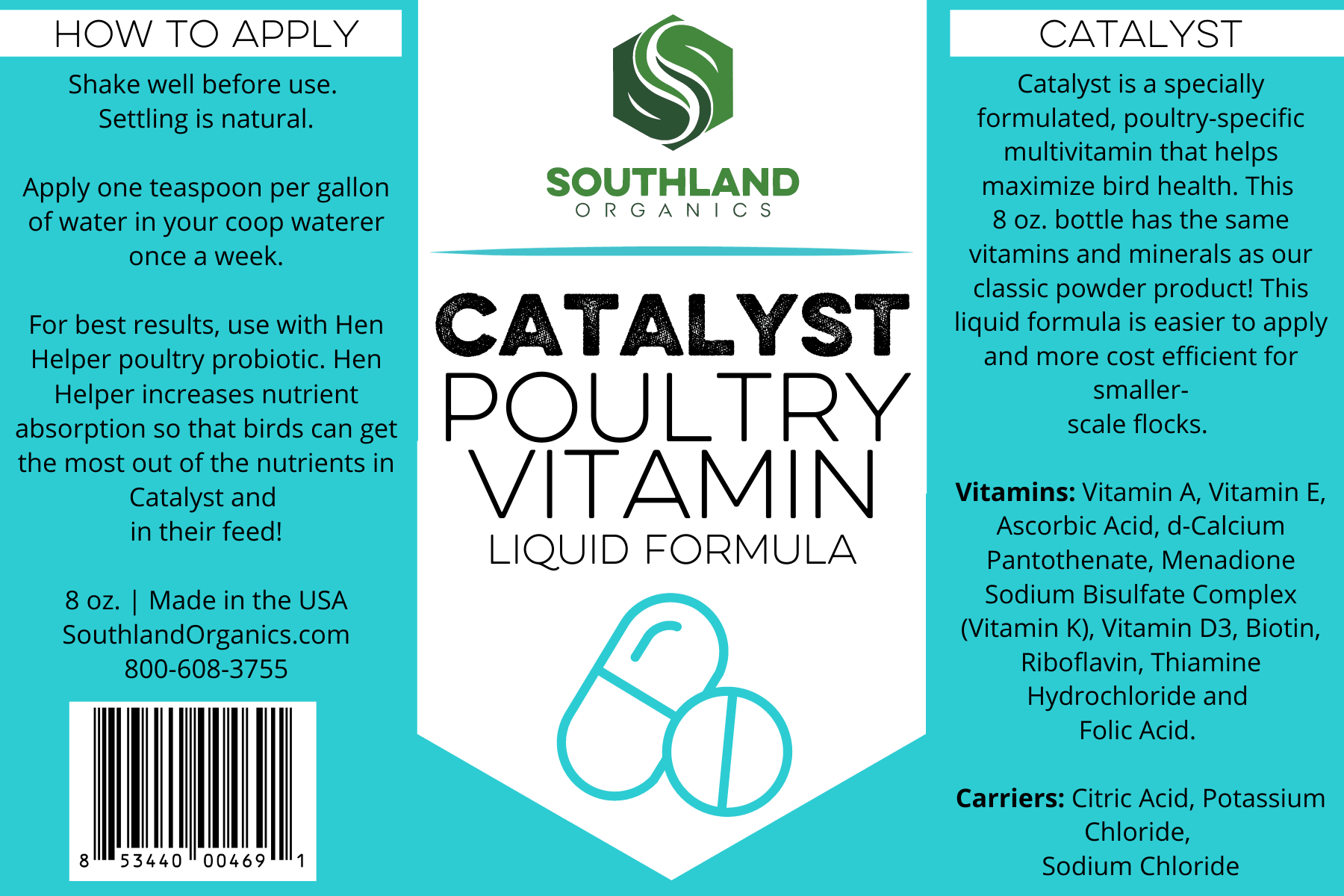 Catalyst | Poultry Vitamin Liquid Formula, 8 oz - Weidukt
