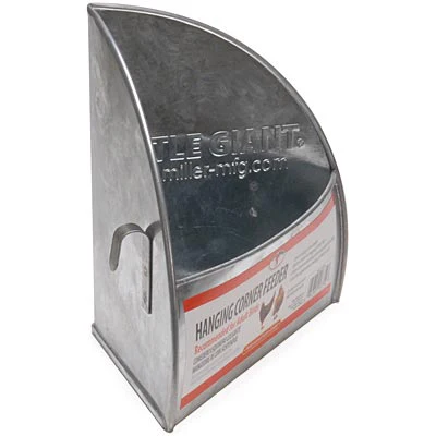 Galvanized Corner Chicken Feeder - Weidukt