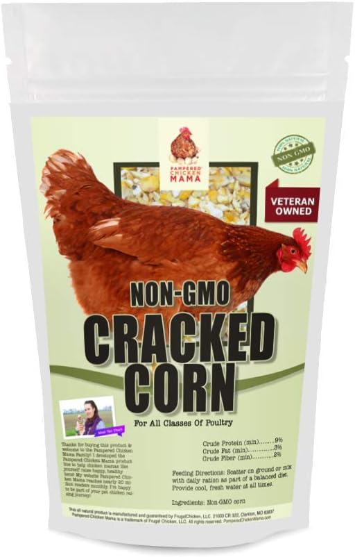 Non-GMO Cracked Corn - Sustainably Grown in Missouri for Pet Chickens - Weidukt