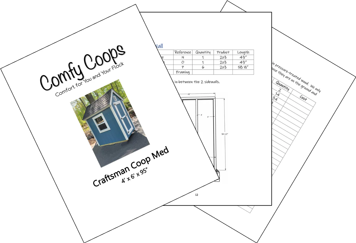 Easy Chicken Coop Plans with Rolling Nest Box 4X6 (12-15 Chickens) - Weidukt