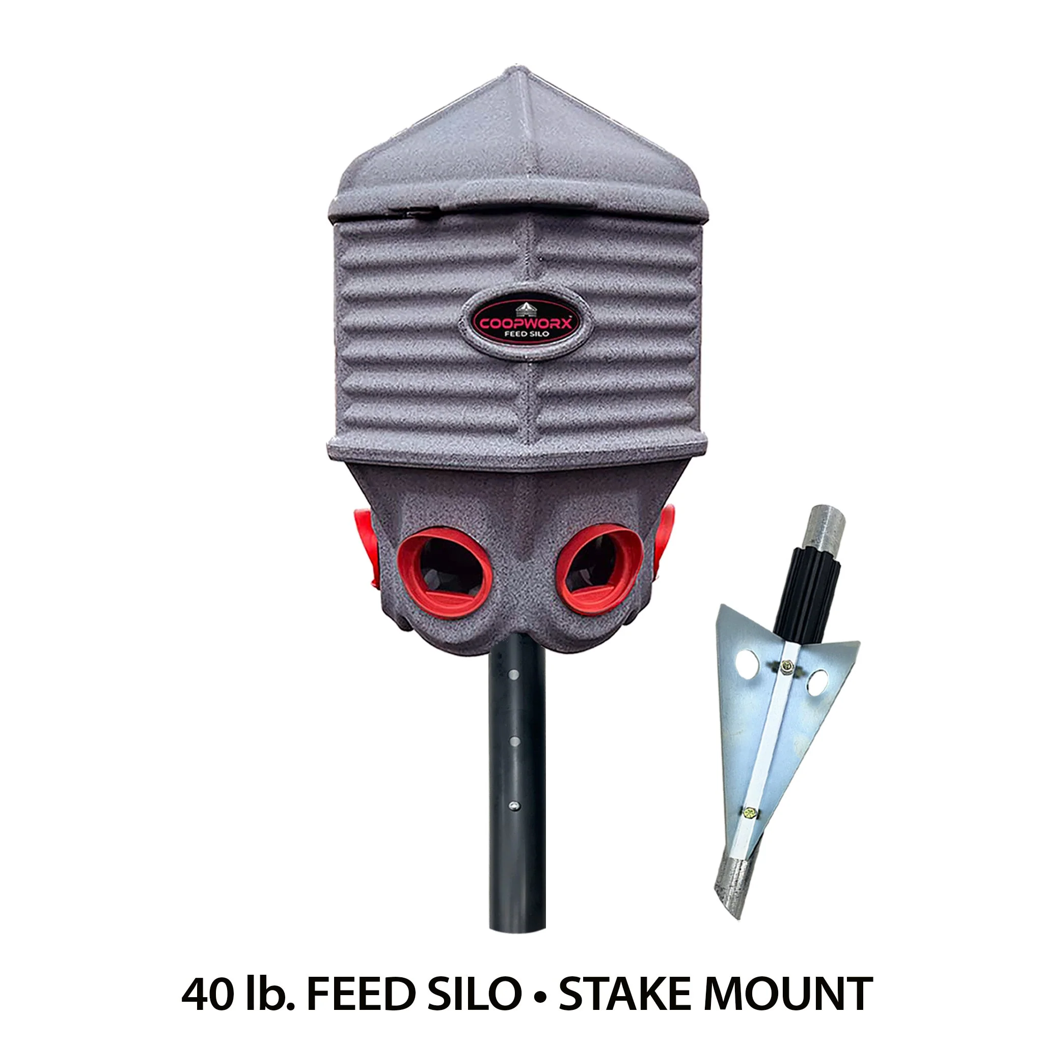 CoopWorx Feed Silo, 40 lb Capacity - Weidukt