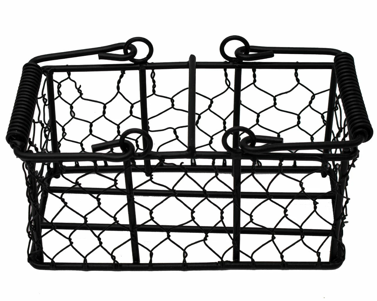 Chicken Wire Caddy for 2 Half Pint 8oz Mason Jars - Weidukt
