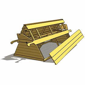 ConvertiCoop Building Plans (4 chickens) - Weidukt