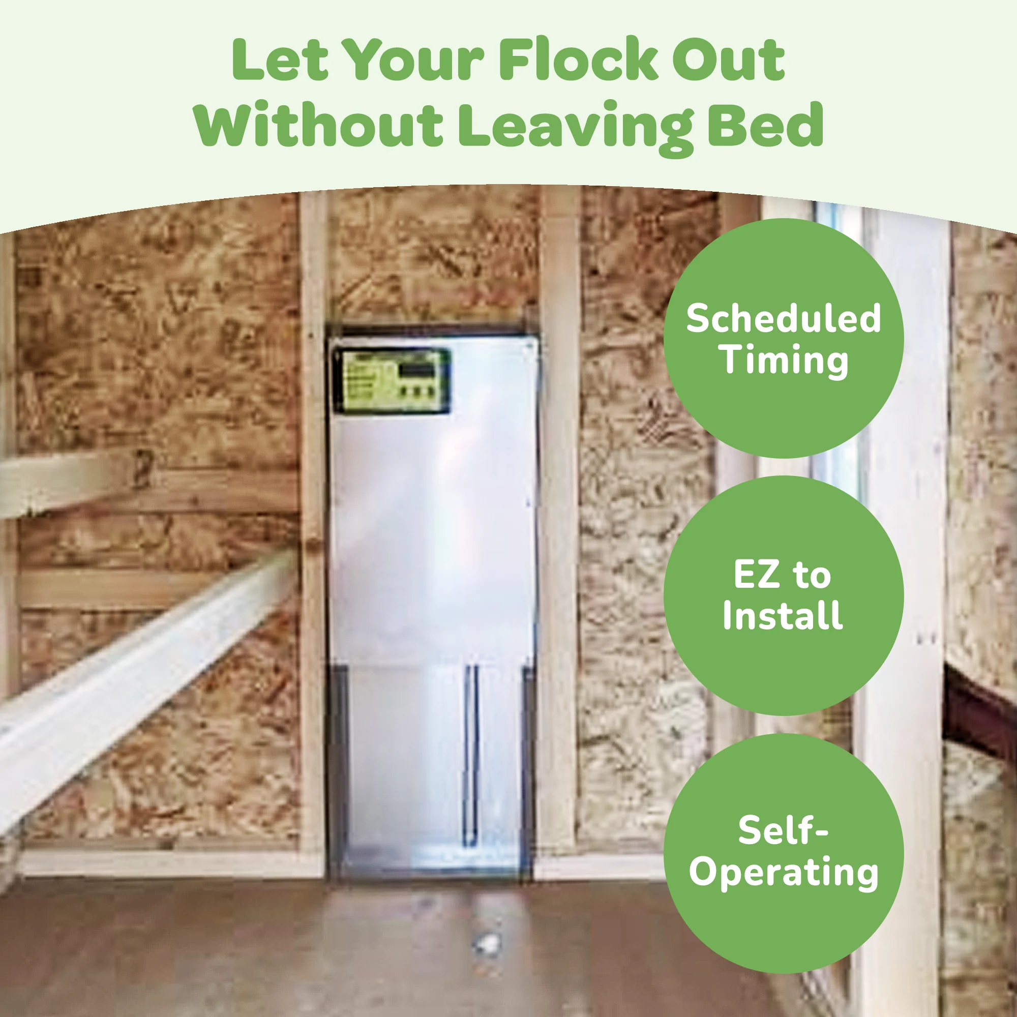 OverEZ Automatic Chicken Coop Door - Weidukt