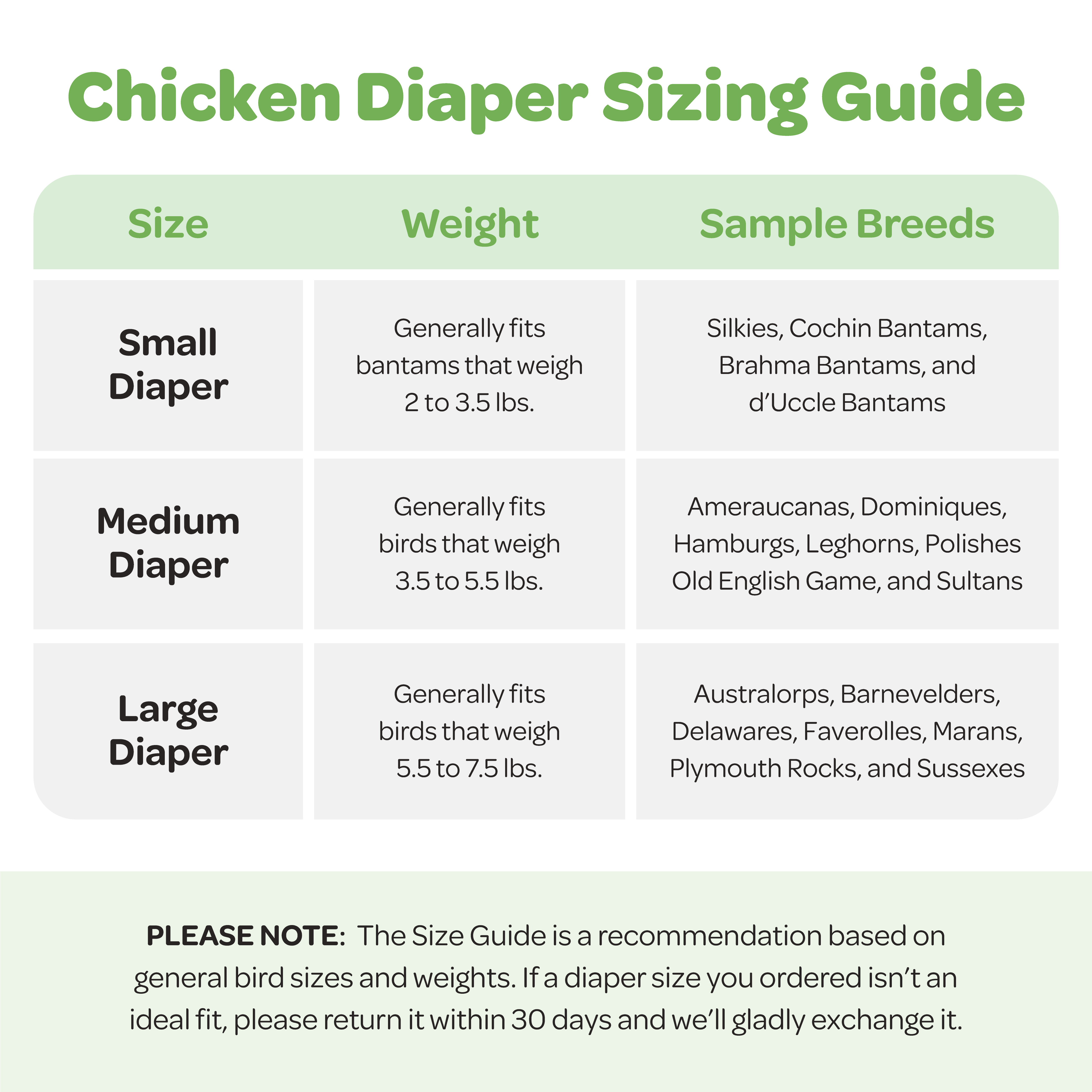 Chicken Diaper - Removable Liners Available - Weidukt