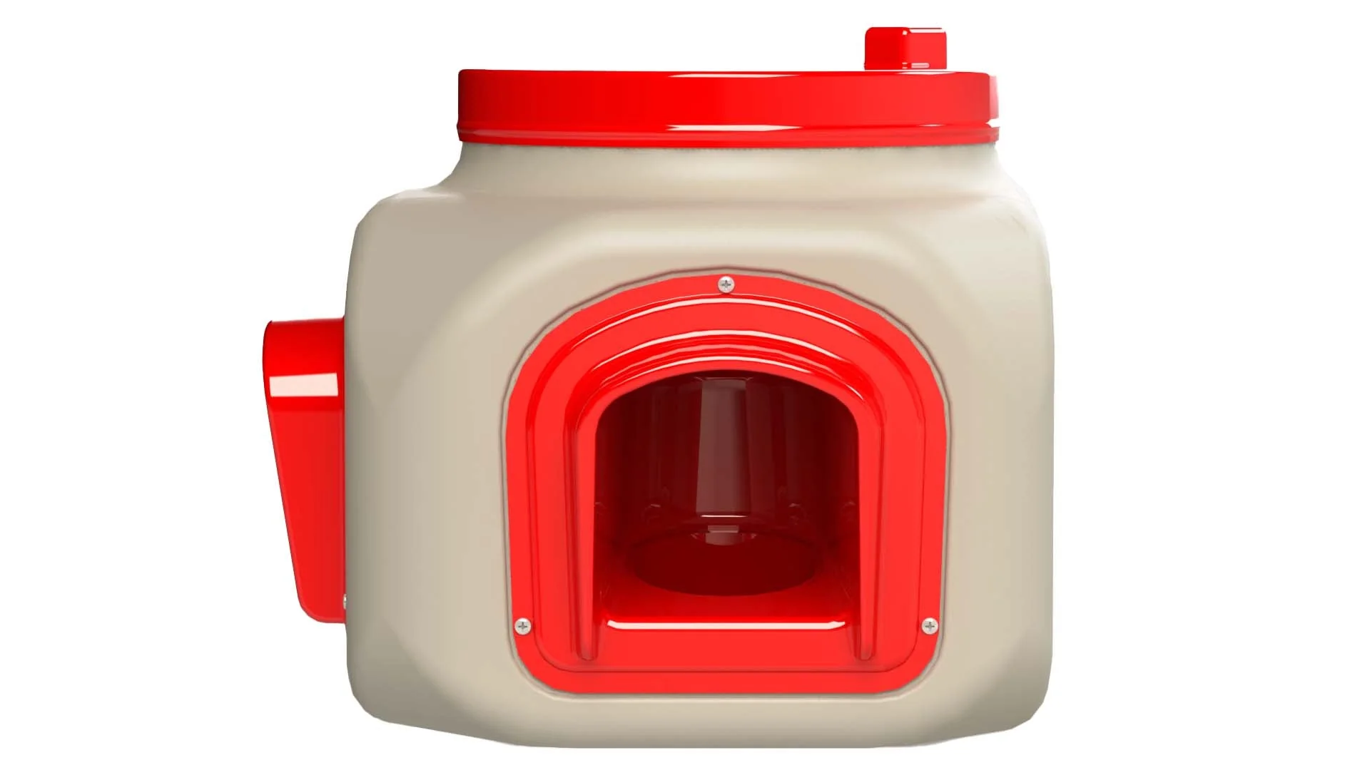 OverEZ Compact Chicken Feeder, 2 Ports, 20 lbs - Weidukt