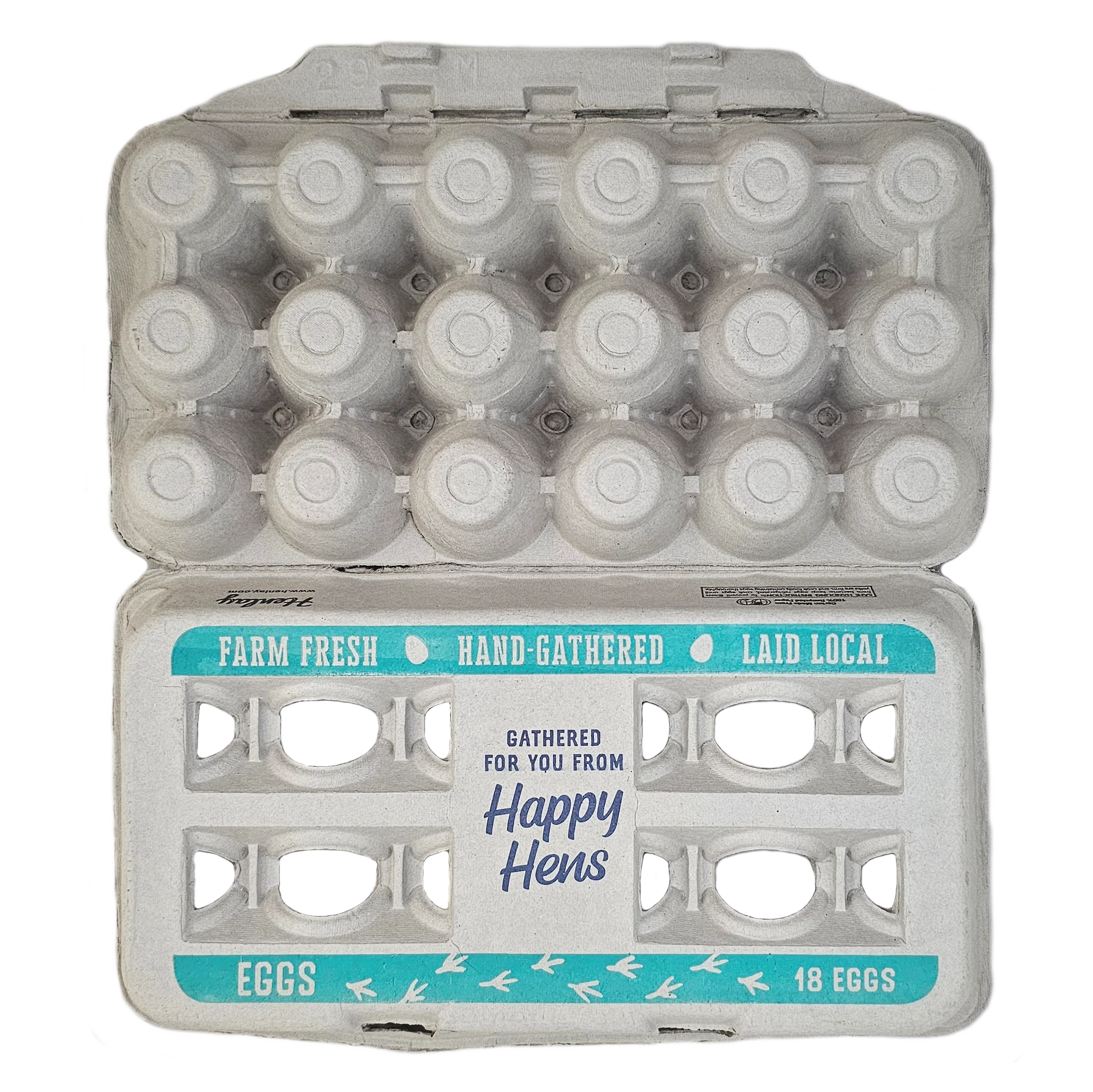 Henlay 18-Pack Egg Cartons for Farm Fresh Eggs  C Durable & Reusable Egg Carton, 50 Pack - Weidukt