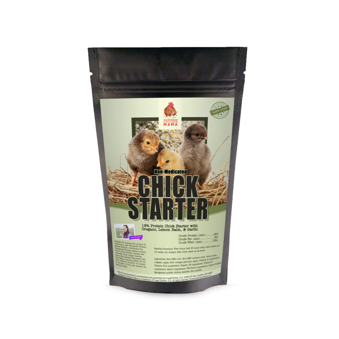Herbal Non-GMO Chick Starter & Grower Feed With Oregano & Garlic For Baby Chicks - Weidukt