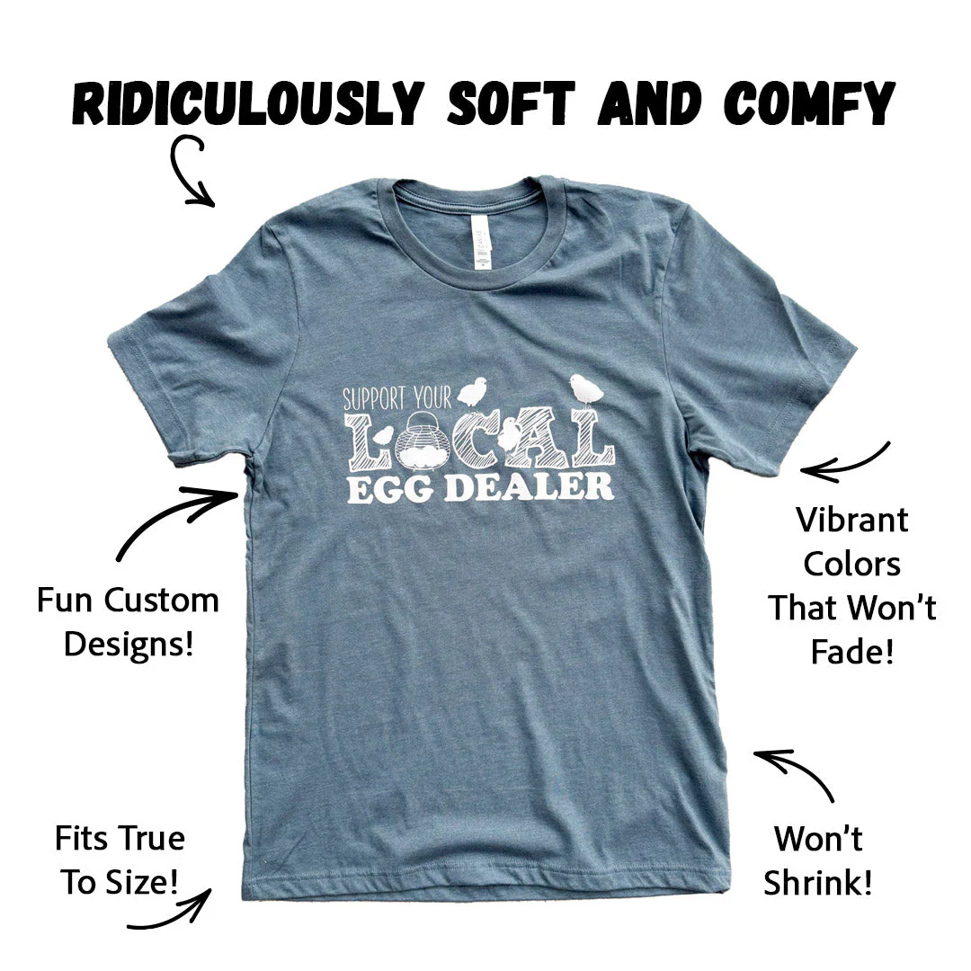 Local Egg Dealer - Blue T-Shirt - Weidukt